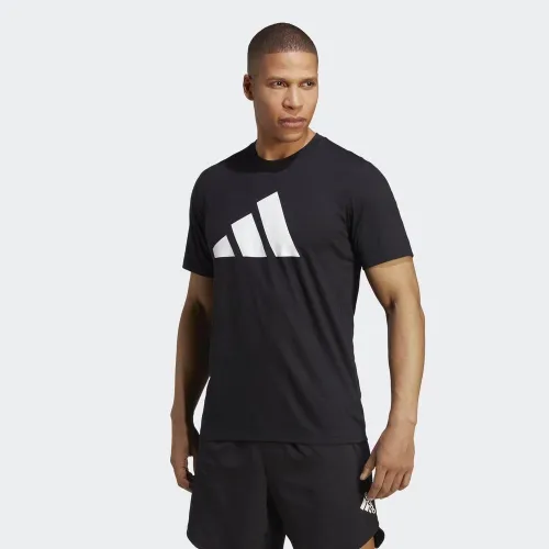 Футболка adidas Train Essentials Feelready Logo тренировочные IB8273 -  Черная