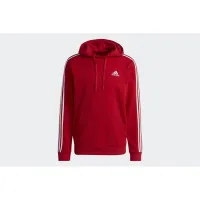 Кофта/футболка adidas Essentials Fleece 3-Stripes Толстовка з капюшоном GU2523 - Червона