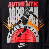 Nike Jordan Brooklyn Fleece мужские Pullover Толстовка с капюшоном цвет черный