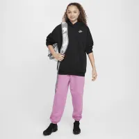 Nike Sportswear Club Fleece Big дитячі оверсайз Pullover Толстовка з капюшоном колір чорний