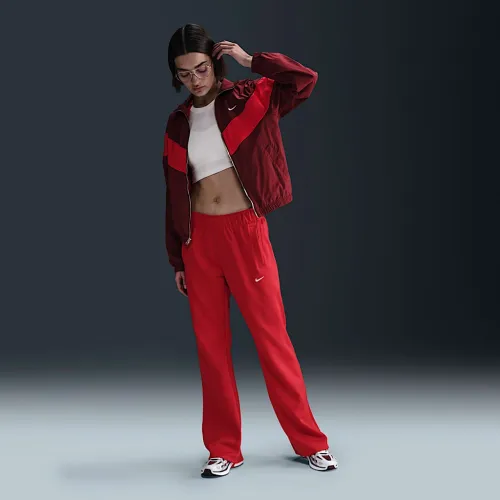 Nike Sportswear Windrunner жіноча Slim Mid-Rise Knit Pants колір червоний