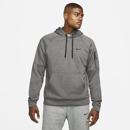 Nike Therma чоловічі Therma-FIT Hooded Fitness Pullover колір сірий