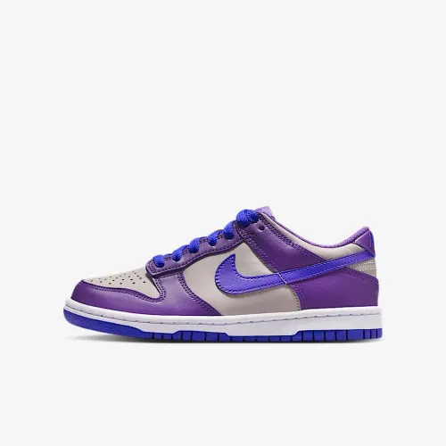 Nike Dunk Low Big детские Кроссовки цвет серый