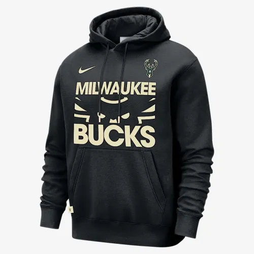 Milwaukee Bucks Club Courtside чоловічі Nike NBA Pullover Толстовка з капюшоном колір чорний