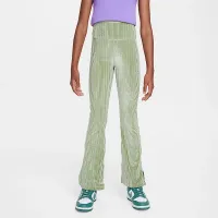 Nike Sportswear Big дитячі (Girls') З високою талією Flaколір червоний Ribbed лосіни колір зелений