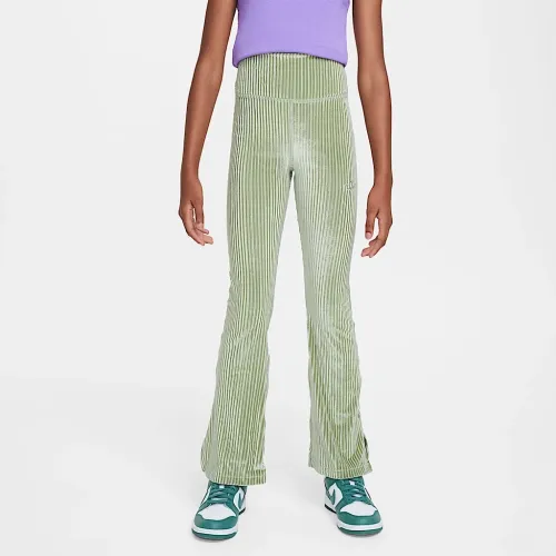 Nike Sportswear Big дитячі (Girls') З високою талією Flaколір червоний Ribbed лосіни колір зелений