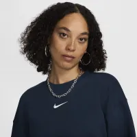 Nike Sportswear Phoenix Fleece жіноча оверсайз Crew-Neck світшот блакитний