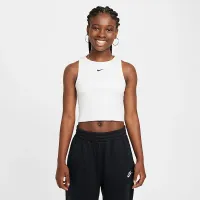 Nike Sportswear Girls' Ribbed Tank Top колір білий