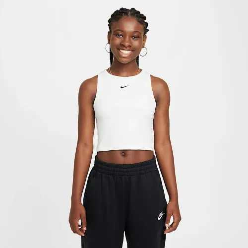 Nike Sportswear Girls' Ribbed Tank Top колір білий