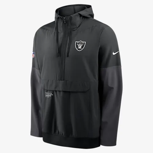 Las Vegas Raiders Well Rounded Anorak мужские Nike NFL 1/2-Zip Hooded Куртка цвет черный