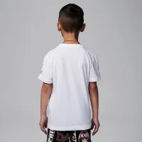 Nike Jordan Little дитячі MJ Photo футболка колір білий