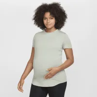 Nike (M) One жіноча Dri-FIT Slim-Fit Short-Sleeve Top (Maternity) колір зелений