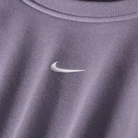 Nike Dri-FIT One женская Crew-Neck French Terry свитшот цвет фиолетовый