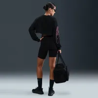 Nike After Dark Tour женская оверсайз Long-Sleeve Cropped футболка цвет черный