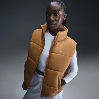 Nike Sportswear Classic Puffer женская Therma-FIT Loose Vest цвет коричневый