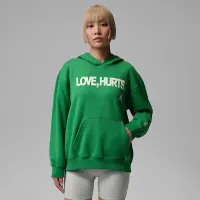 Nike Jalen Hurts женская Fleece Толстовка с капюшоном цвет зеленый