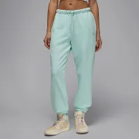 Nike Jordan Brooklyn Fleece женская French Terry Pants цвет зеленый