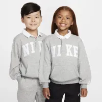 Nike Sportswear Club Little детские French Terry Long Sleeve Polo цвет серый