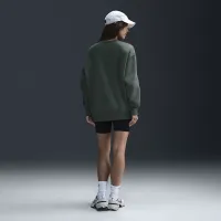 Nike Sportswear Phoenix Fleece женская оверсайз Crew-Neck свитшот цвет зеленый