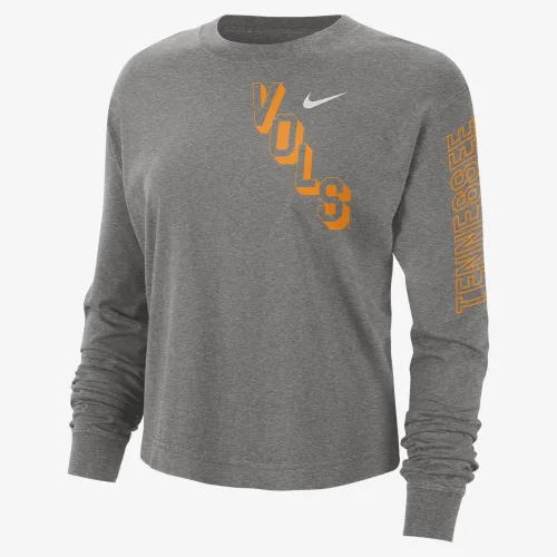 Tennessee Heritage женская Nike College Boxy Crew-Neck футболка цвет серый