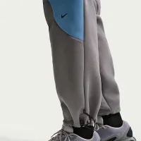 Nike Tech чоловічі Color-Block Open-Hem Fleece Pants колір чорний