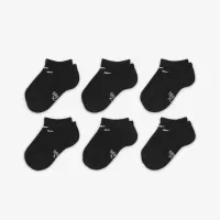 Nike Dri-FIT Performance Basics Little детские No-Show носки (6 пары) цвет черный
