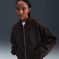 Nike x Stüssy Full-Zip Fleece Толстовка з капюшоном колір коричневий