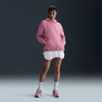 Nike Sportswear Phoenix Fleece женская оверсайз Pullover Толстовка с капюшоном Pink