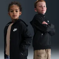Nike Little дитячі Paneled Windbreaker колір чорний
