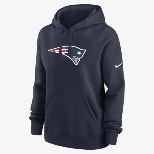New England Patriots Club женская Nike NFL Pullover Толстовка с капюшоном синий