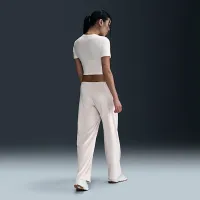 Nike Sportswear Chill Knit жіноча Slim Cropped футболка колір білий