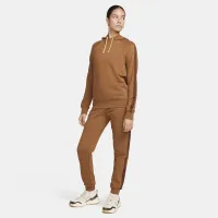 Nike Sportswear Essential жіноча Fleece Толстовка з капюшоном колір коричневий