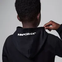 Nike Jordan MJ Flight MVP Big детские Fleece Pullover Толстовка с капюшоном цвет черный