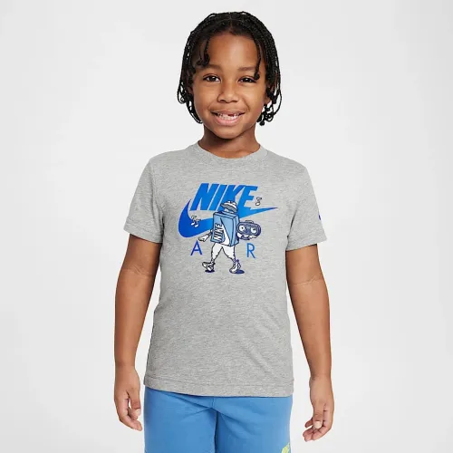 Nike Little детские Air Boxy футболка цвет серый
