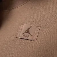 Nike Jordan Flight Fleece жіноча Crew-Neck світшот колір коричневий