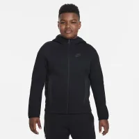 Nike Sportswear Tech Fleece Big дитячі (для хлопчиків) Full-Zip Толстовка з капюшоном (Extended Size) колір чорний