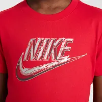 Nike Little дитячі Metallic Futura футболка колір червоний