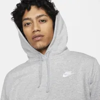Nike Sportswear Club Fleece жіноча Pullover Толстовка з капюшоном колір сірий