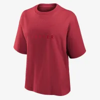 Nike Swoosh жіноча Soccer Boxy футболка колір червоний