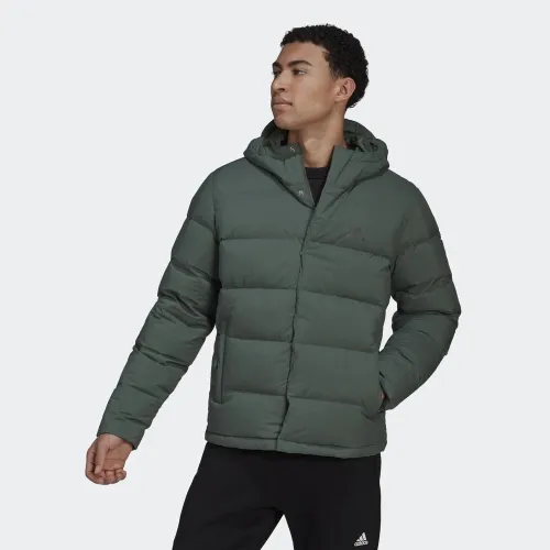 Куртка adidas Helionic Hooded Down HG8749 - зелена