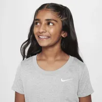 Nike Big дитячі (Girls') Dri-FIT футболка колір сірий