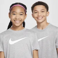 Nike Legend Big детские Dri-FIT футболка цвет серый