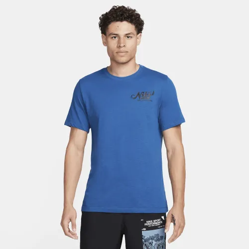 Nike чоловічі Dri-FIT Fitness футболка блакитний
