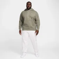 Nike Solo Swoosh мужские Fleece Pullover Толстовка с капюшоном цвет зеленый