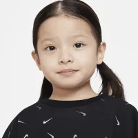 Nike Snack Pack Icon Crew Toddler Top колір чорний