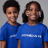 Nike Jordan Little дитячі Baseline 2-Piece Mesh шорти комплект блакитний