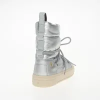 Кросівки Tommy Hilfiger Lace-Up Metallic Snowboot FW0FW08442-0IN - Срібні
