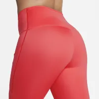 Nike Go женская Firm-Support С высокой Талией 7/8 лосины с карманамицвет красный