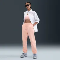 Nike Sportswear Phoenix Fleece женская С высокой Талией оверсайз Sweatpants Pink