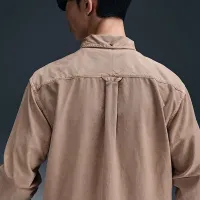 Nike Life мужские Oxford Shirt цвет коричневый